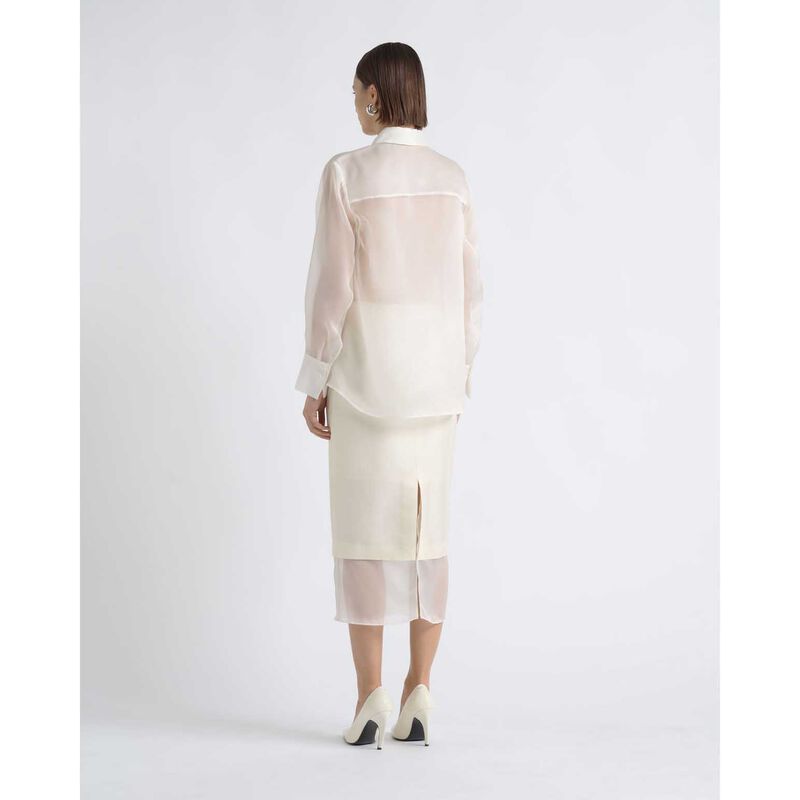 Cue Silk Organza Shirt image number 1